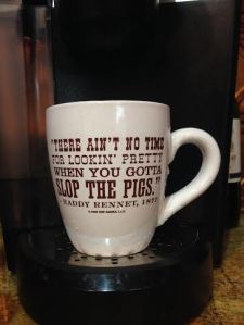 Had coffee with my husband